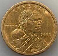 (4) 2000 Sacagawea Golden Dollar Coin - 2