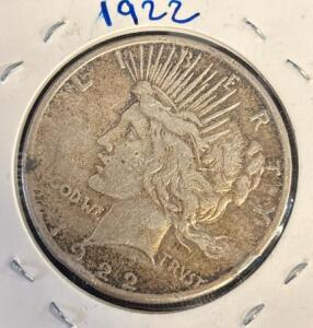1922 Morgan Silver Dollar Coin