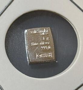 Valcambi Suisse 1G .999 Fine Silver Bar