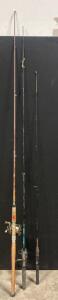 (3) Various Fishing Poles Including (1) Shakespeare Pole