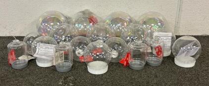 (17) Plastic DIY Ornaments
