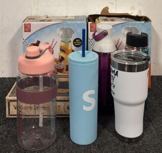 (2) Milkshake Blasters, Keepsake Book & Photo Album, & (5) Water Bottles/Thermoses