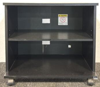 Small Rolling TV Stand / 14&rdquo; L x 23.5&rdquo; W x 24&rdquo; H
