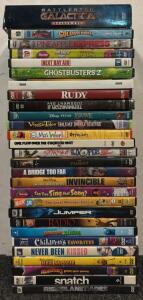 (27) DVD&rsquo;s (Including S1 Battlestar Galactica, One Flew Over The Cuckoo&rsquo;s Nest, Rise Of The Planet Of The Apes, & More)