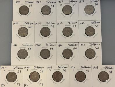 (17) 1958-1976 Thomas Jefferson Nickels
