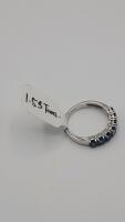 Blue Sapphire Gemstone Ring, 1.53 Carats, White Gold/Platinum - 4