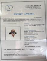 14K Rose Gold Ladies' Diamond & Morganite Ring, 7.03 Carat Pear Shape - 5