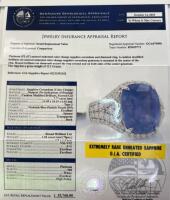 Platinum Ring with 7.77 CTW Sapphire & 1.04 CTW Diamonds, GIA Certified - 5