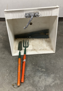 Utility Sink & Garden Tools