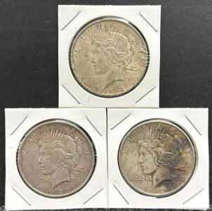 Peace Dollar Coins dated between 1921-1935 , U.S. Mint, 1 Dollar, Silver Composition