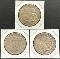 Peace Dollar Coins Dated Between 1921-1928 And 1934-1935, United States, Silver Composition