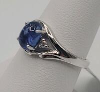 Silver Genuine Tanzanite Ring 1.77Ct