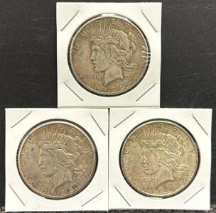 Peace Dollar Coin,dated between 1926-1928, $1 Denomination, 90% Silver, US Mint