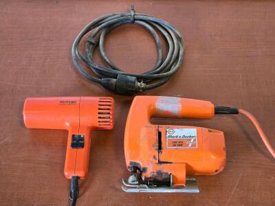 Vintage Son of a Gun Heatgun & Black&Decker Jigsaw w/ Extension Cord