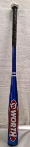 (1) 30" / 21-Oz Blue - Worth Power Flex Aluminum Baseball Bat