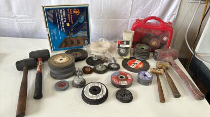 Assorted Grinding & Sanding Disks & Complete Surface Prep Kit & Hammers