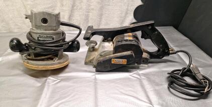 (1) Black & Decker Router & (1) Craftsman Planer