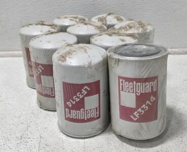 (9) Fleetguard LF3314 Oil Filters
