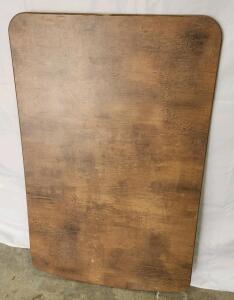 (1) 43 1/2"W X 28"D RV Trailer Table Top W/ Attached Base Mounts