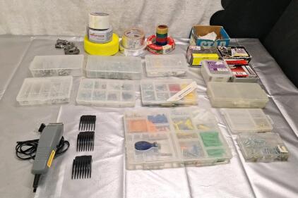 (1) Conair Trimmer, (1) Wall Anchor Kit & Assorted Household Fasteners