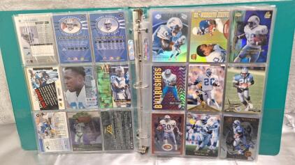 (1) Binder Of (117) Football Trading Cards