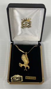 14 Kt Gold Electroplate Eagle Necklace