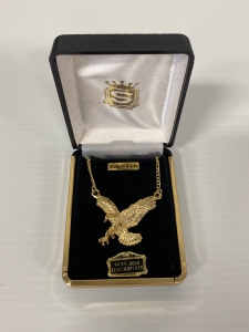 14 Kt Gold Electroplated Eagle Necklace