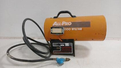 (1) All-Pro 85,000 BTU/Hr Forced Air Propane Heater
