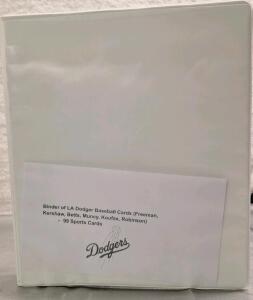 (1) Binder Of (99) LA Dodgers Baseball Trading Cards