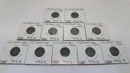 (11) 1943 U.S. Steel War Cents