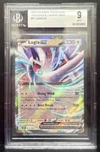 Beckett Graded 9 Mint Lugia EX, 2023 Pok&eacute;mon TCG Classic #17