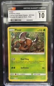 Pok&eacute;mon Trading Card Game Classic 2023, Pinsir, CGC Gem Mint 10, Holo, 007/034