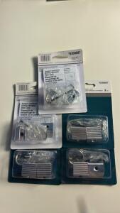 (5) Aluminum Finish Sliding Window Locks/Stops Two Locks Per Package