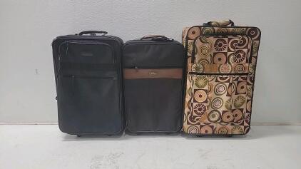 (3) Suit Cases