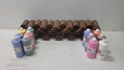 (12) Unused Full Paint Bottles (15') Garden Edging