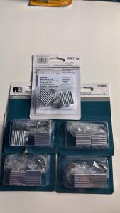 (5) Aluminum Finish Sliding Window Locks/Stops Two Locks Per Package (5) **NEW ** Sliding Door Finger Pulls 3/4&rdquo; Dia.
