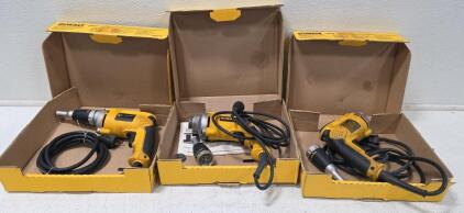 (3) DeWalt 6.3 Amps Heavy-Duty Drywall Screwdrivers