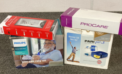 (2) Home Nebulizer Kits, Ankle Brace, & Manicure Set