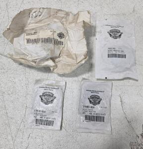 Sealed Harley-Davidson Intake Parts (1) Harley-Davidson Intake Manifold, part # 27019-89A (1) Harley-Davidson Front Intake Flange Mounting part # 27009-86A (1) Harley-Davidson Rear Intake Flange Mounting part # 27010-86A (1)Intake Manifold Seal part # 86B