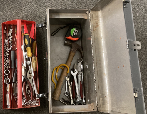 Tool Box with Assorted Tools