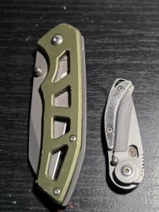 (1)True Utility Skeleton Folding Pocket Knife ,(1) Cabela's Tactical Pocket Knife
