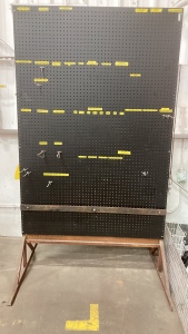 Pegboard Tool organizer double sided stand