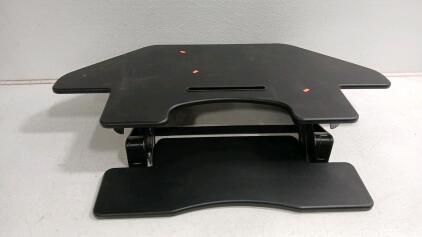 (1) Veridesk Corner Cube Adjustable Computer Stand -43"L x28"W x8"H