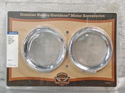 (1) Harley-Davidson Passing Lamp Trim Ring Pair, 4-1/2", Part# 69732-05