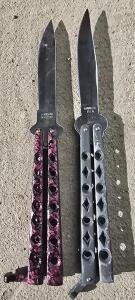 (1)BFR Red butterfly knife,(1)Black powder Butterfly Knife. LOCATED IN MAIN OFFICE