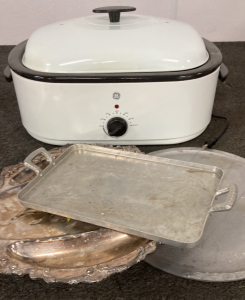 GE Roaster & Serving Trays