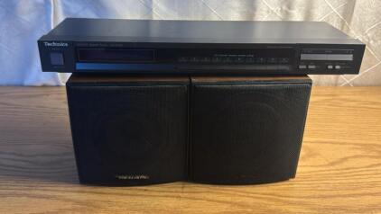 (2) Realistic Minimus-17 Shelf Speakers (1) Technics ST-Z780 AM/FM Stereo Tuner w/o Cord