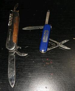 (1) Swiss Army Knife Folding Pocket Multi-Tool,(1)Lease First SD Swiss Army Knife