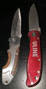 (1) Vintage Winchester Buck Folding Knife, (1) Sarge (U Line) Folding pocket Knife