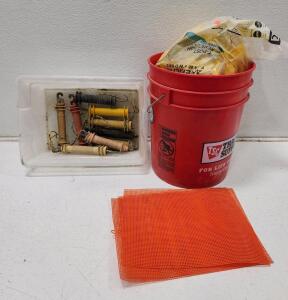Assorted T-Post Screw-On Insulators And Electric Fence Insulators